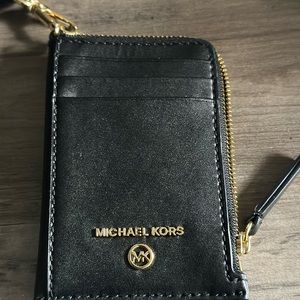 Michaels Kors Black leather cash/ card wallet